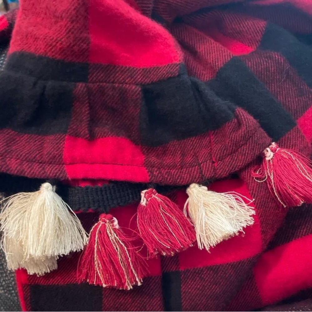 NEW! Mud Pie Buffalo Plaid Red Black Dress 6-9 Mth. - Picture 3 of 8